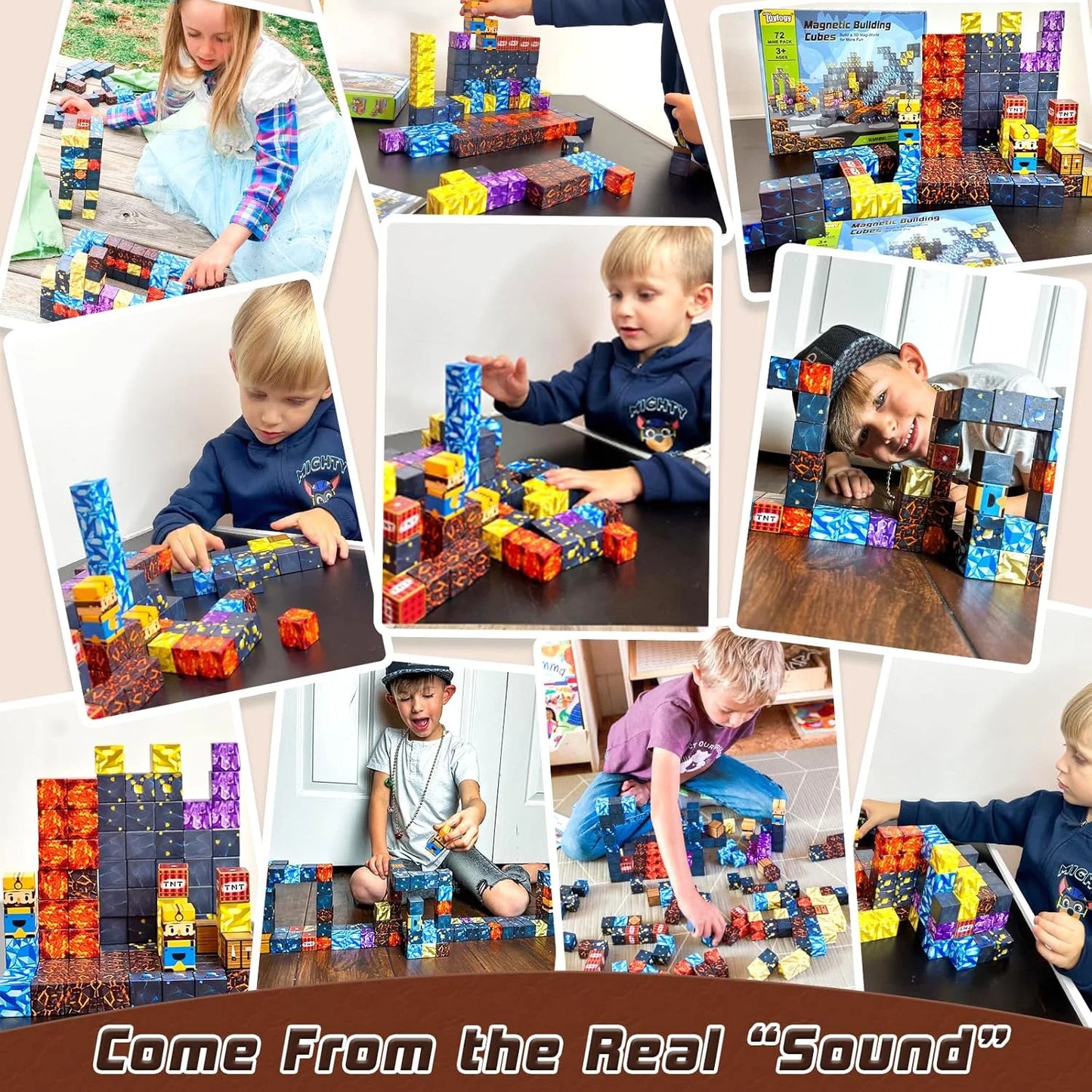 Magnetic Blocks Minecraft Galaxy Set